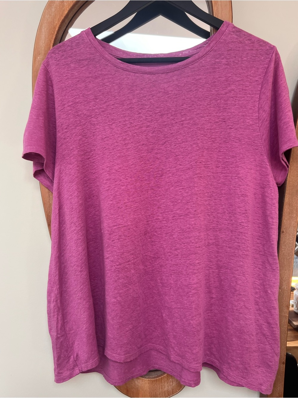 Eileen Fisher Short-Sleeve Linen Boatneck Tee